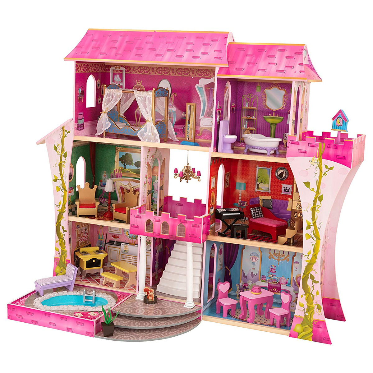 Disney Princess Toys, Rapunzel Posable Doll and Tower Playset with 360  Play, 6 Play Areas and 15 Accessories, Inspired by the Disney Movie