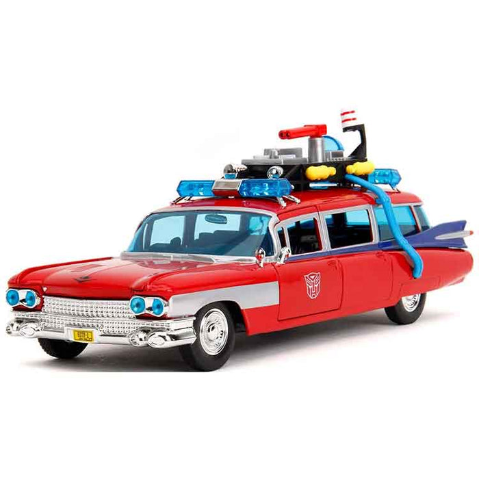 Ghostbusters Ecto-1 Transformers Mashup 1:24 Scale Die-Cast Metal Vehicle