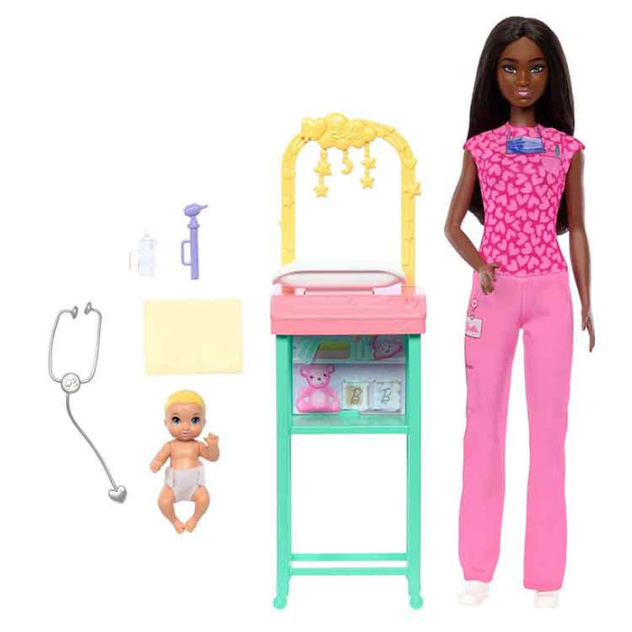 Barbie Baby Doctor Doll with Black Hair