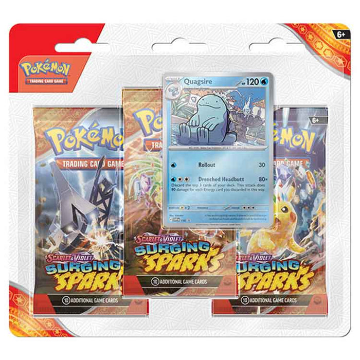 Pokémon TCG: Scarlet & Violet 8 - Surging Sparks - 3-Pack Blister