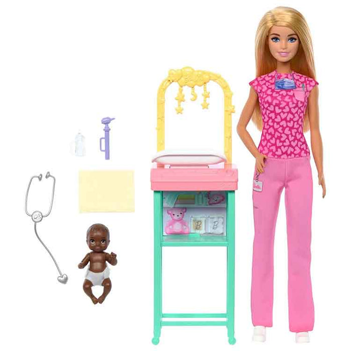 Barbie Baby Doctor Doll with Blonde Hair
