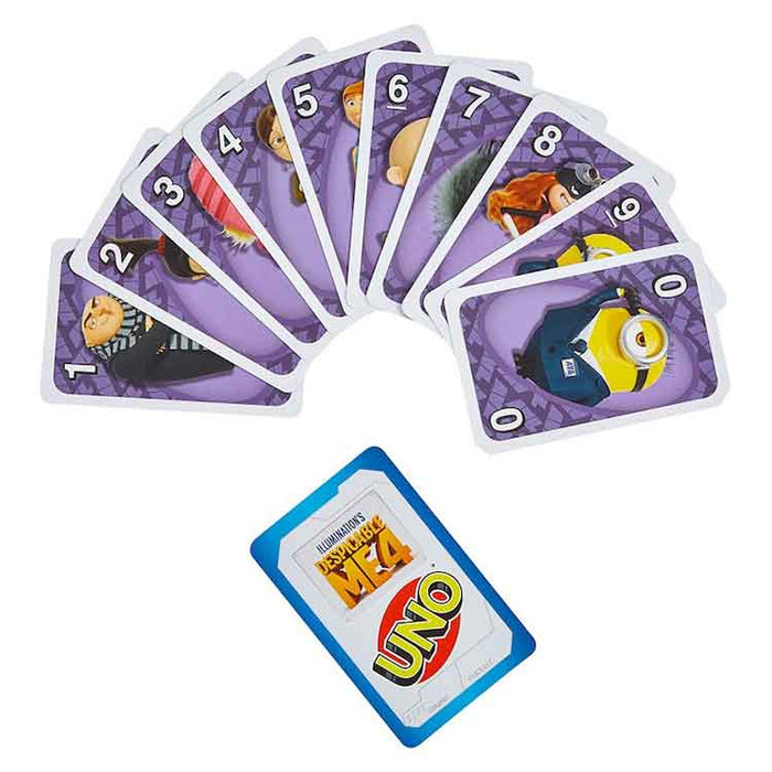 Despicable Me 4 Uno Card Game