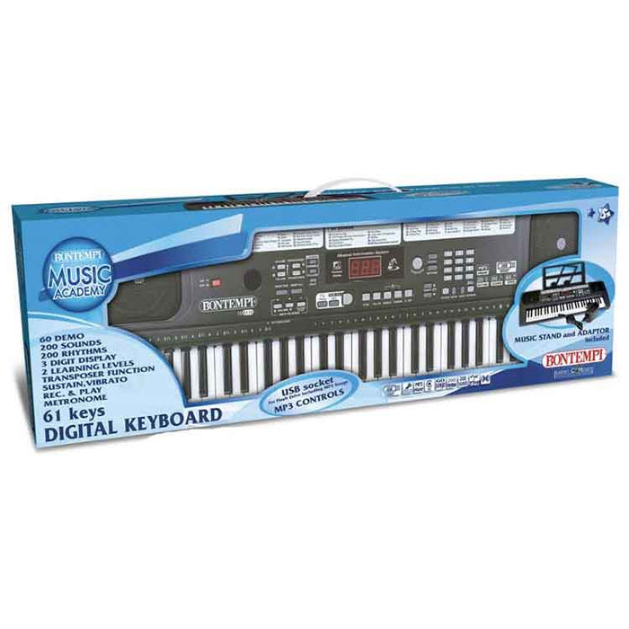 Bontempi Digital Keyboard With 61 Midi Size Keys