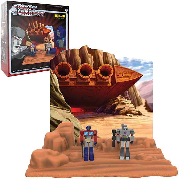 Transformers The Ark ReAction Figure Playset with Optimus Prime and Megatron ReAction Figures