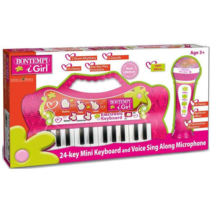 Bontempi Mini Keyboard and Karaoke Microphone Set