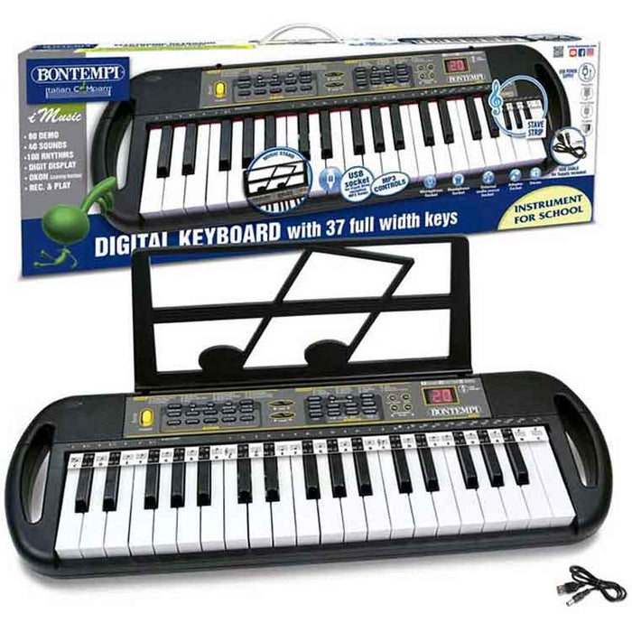 Bontempi Digital Keyboard With 37 Full Width Keys