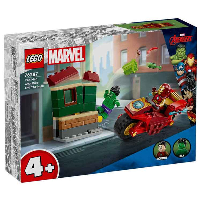 LEGO 76287 Iron Man with Bike and The Hulk