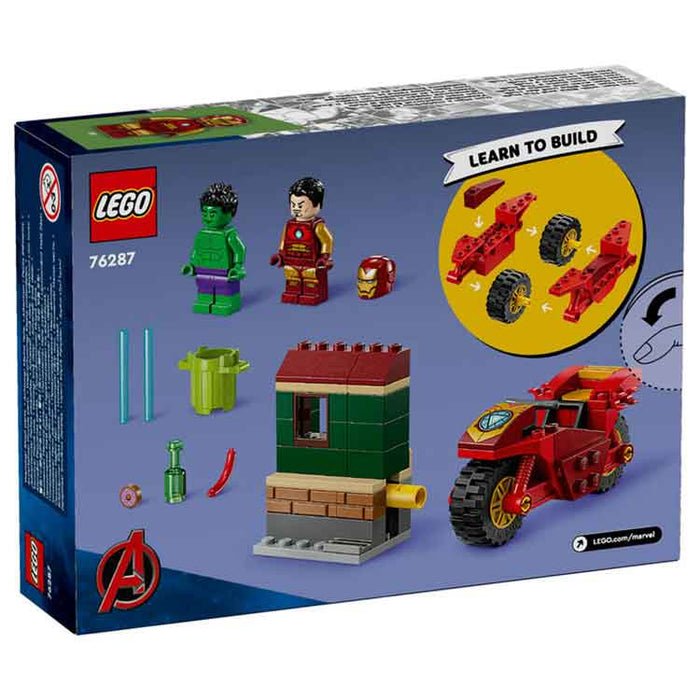 LEGO 76287 Iron Man with Bike and The Hulk