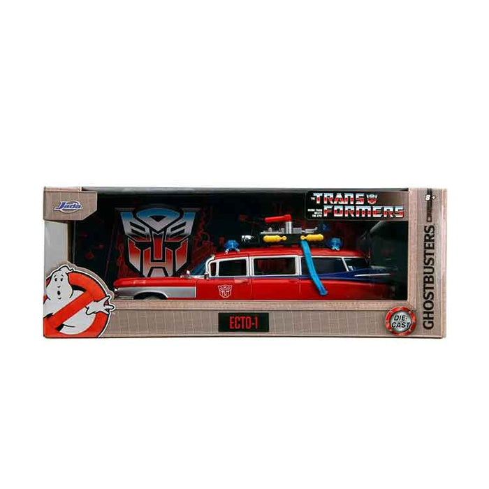 Ghostbusters Ecto-1 Transformers Mashup 1:24 Scale Die-Cast Metal Vehicle