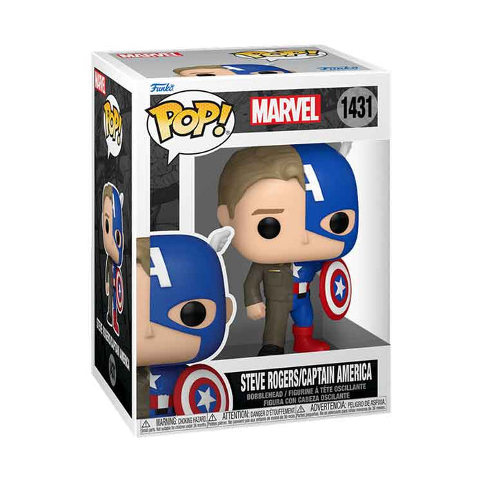 Funko POP Marvel: Split - Captain America/Steve Rogers