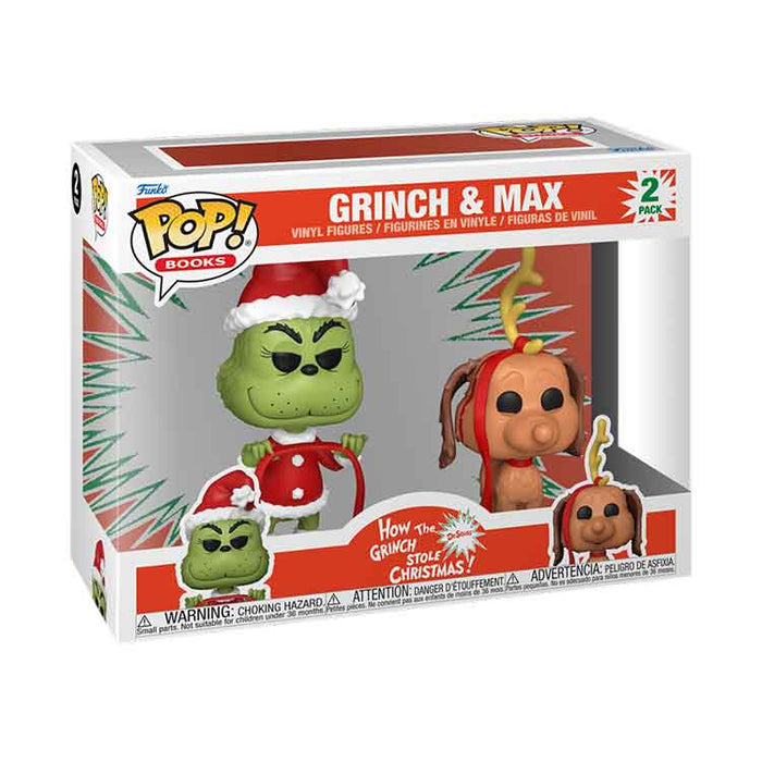 Funko POP Books: How the Grinch Stole Christmas - Grinch w/ Max 2PK