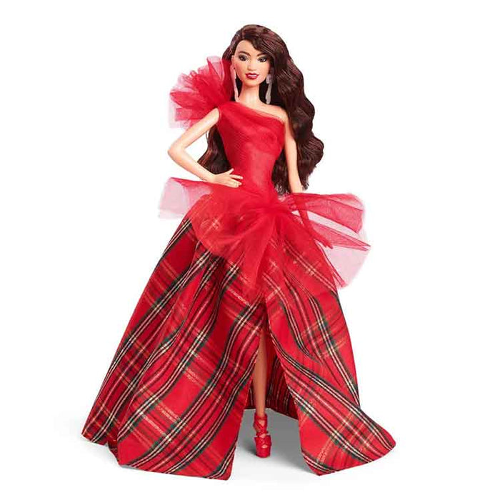 Barbie Holiday 2024 Doll with Wavy Brunette Hair