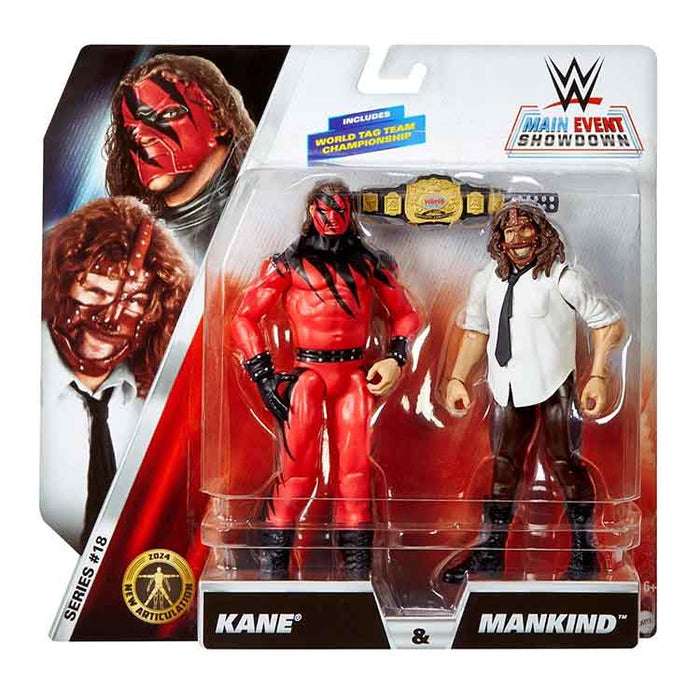 WWE Main Event Showdown Series 18 Kane and Mankind Action Figure 2-Pack