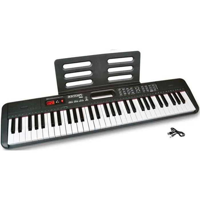 Bontempi Digital Keyboard With 61 Full Width Keys + Music Stand