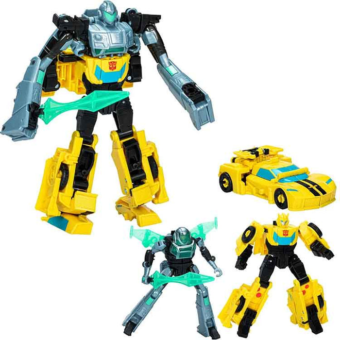 Transformers EarthSpark Cyber-Combiner Bumblebee and Mo Malto