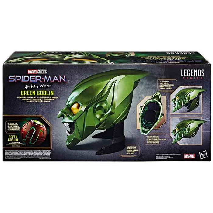 Spider-Man: No Way Home Marvel Legends Series Green Goblin Premium Roleplay Helmet Prop Replica