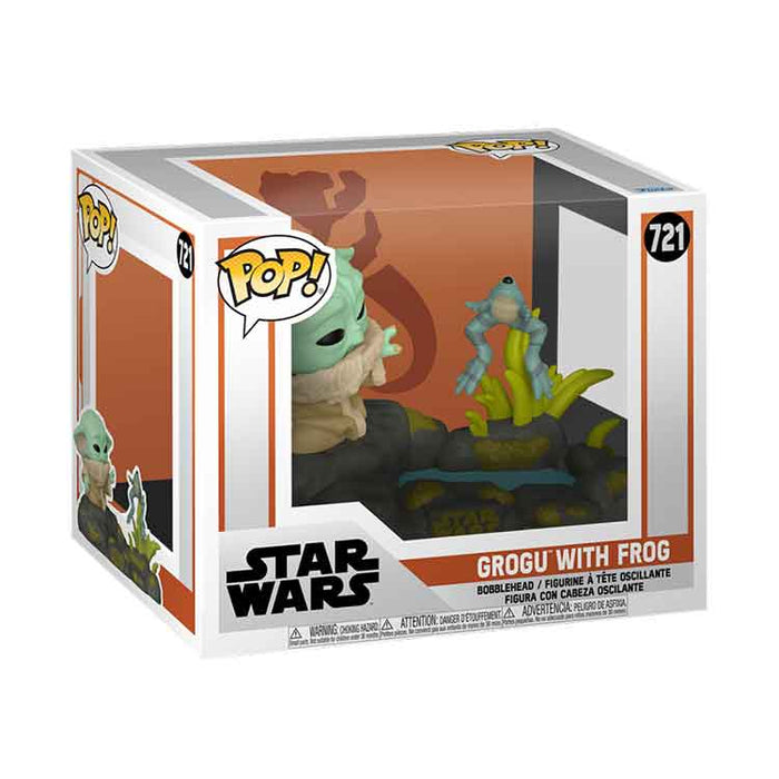 Funko POP Deluxe: Mandalorian – Din Grogu w/Frog