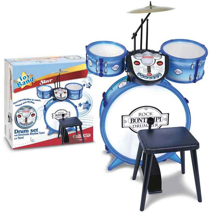 Bontempi Drum Set 4 Pcs With Electronic Tutor 385mm